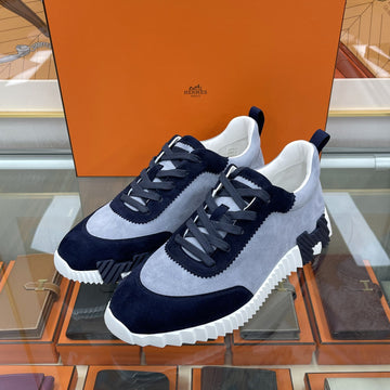 Hermes Bouncing Sneakers Suede Blue/Marine H262851 157372194