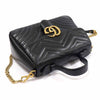 Gucci Small Matelassé GG Marmont Top Handle 2WAY Black 498110 157373412 [P]
