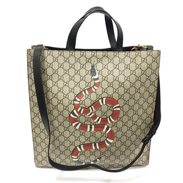 GUCCI 450950 GG Supreme Canvas Tote mit Kingsnake 2WAY 157373637