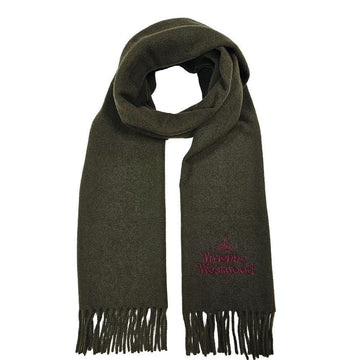 VIVIENNE WESTWOOD ウールマフラー 81030007 ダークグリーン 150479225