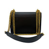 Prada Saffiano Leather Chain Flap Shoulder Bag Black Gold 1BD133 157386636 [P]