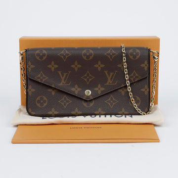 LOUIS VUITTON Pochette Felicie Monogram Canvas Ketten Schultertasche 157119834