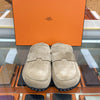 Hermes Suede Mule Sandals Slippers Beige H261951 157388795 [P]