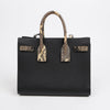 SAINT LAURENT Klein Leder Python Muster Sac De Jour Tote Schultertasche Schwarz 157115332 [P]