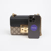Gucci GG Supreme Padlock Small Shoulder Bag 157119105 [P]