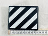 Off White Diagonal Stripe Print Leather Wallet 157393771 [P]