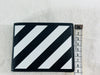 Off White Diagonal Stripe Print Leather Wallet 157393771 [P]