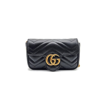 GUCCI GG Marmont Matelassé Super Mini Crossbody Bag (476433) L888169 157390984