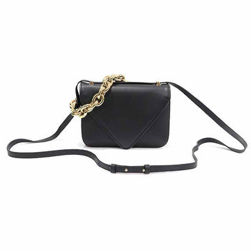 Bottega Veneta Black Calfskin Gold Chain Envelope Mount Bag Small 2WAY 667399 157392691