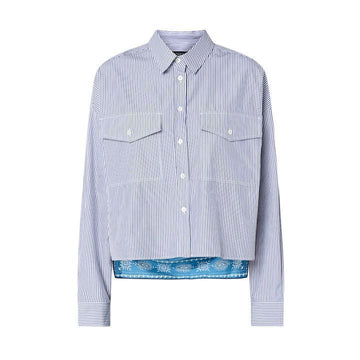 MAXMARA DORIA gestreifte Hemd Blau 2525116131 005 149268467