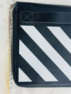 Off White Diagonal Stripe Clutch Bag OMNJ005R21LEA0011001 157394048 [P]
