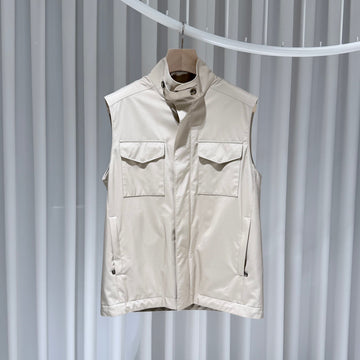 LORO PIANA トラベラー ベスト アイボリー 157399711 [P]