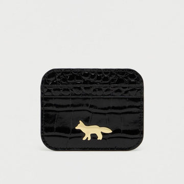 Maison Kitsune Crocodile Embossed Card Holder 156278465