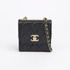 CHANEL Trendy Mini Rindsleder Schultertasche Schwarz mit Goldbeschlägen 157222196 [P]