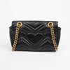 GUCCI Marmont Mini Leder Schultertasche Schwarz 157226532 [P]