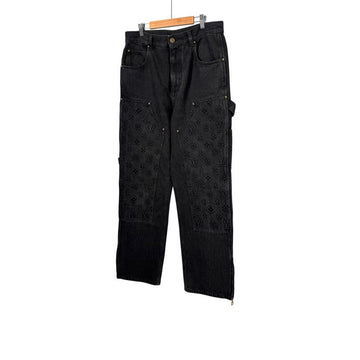 LOUIS VUITTON モノグラム ダブルニ カーペンターデニムパンツ 30 1AFADC 157403455