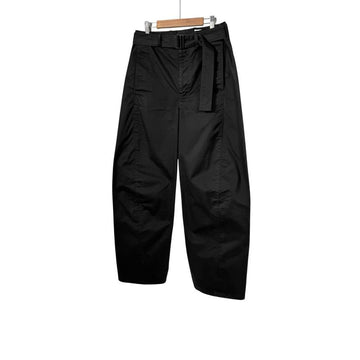 LEMAIRE Männer Twisted Belt Baumwollhose Schwarz PA302 LD076 157403456