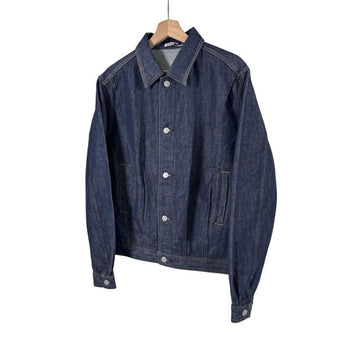 AURALEE Männer gewaschene harte Twist Denim Blouson Jacke Indigo Größe 4 157403489