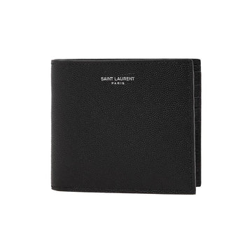 SAINT LAURENT 396307 BTY0N 1000 SS26 メンズ イーストウェスト 二つ折り財布 157406019