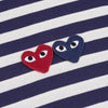 Comme Des Garcons Double Heart Patch T-Shirt 157406077 [P]