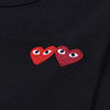 COMME DES GARCONS Doppelherz-Emblem T-Shirt 157406087 [P]