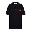 COMME DES GARCONS Polo mit rotem Herz-Patch 157406090 [P]