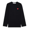 Comme Des Garcons T118 051 Black Red Heart Patch T-Shirt 157406091 [P]