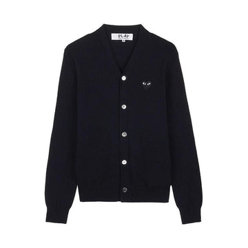 COMME DES GARCONS N024 051 BLACK Unisex Blackheart Patch Cardigan 157406099