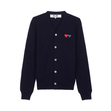 Comme Des Garcons Double Heart Cardigan 157406104