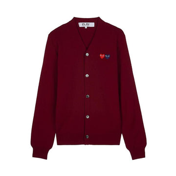 Comme Des Garcons Double Heart Cardigan 157406105