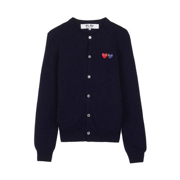 COMME DES GARCONS Doppelt Herz Strickjacke 157406106