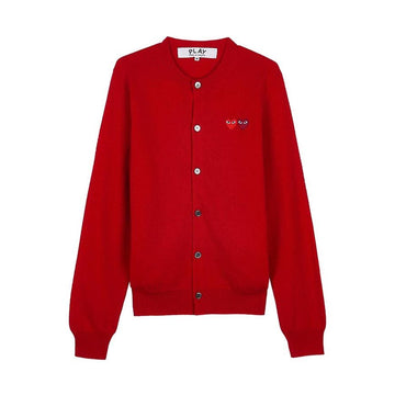 Comme Des Garcons Double Heart Cardigan 157406108