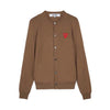 Comme Des Garcons Double Heart Patch Cardigan 157406109 [P]