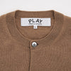 Comme Des Garcons Double Heart Patch Cardigan 157406109 [P]