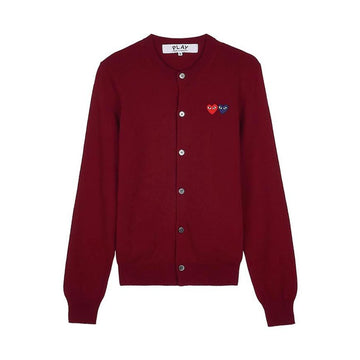 Comme Des Garcons Double Heart Cardigan 157406110