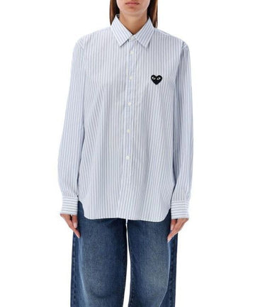 Comme Des Garcons Blackheart Patch Stripe Shirt AX B020 051 1 151055292