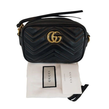 Gucci GG Marmont Matelassé Mini Crossbody Bag Black 448065 157406703