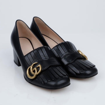 GUCCI Leder Mid-Heel Pumps für Frauen Schwarz 157203501