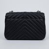 SAINT LAURENT Medium Schwarz Leder Matelassé College Schultertasche 157229409 [P]