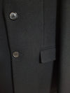 SYSTEM Herren Schwarz Woll Einreiher Mantel 100 157408046 [P]
