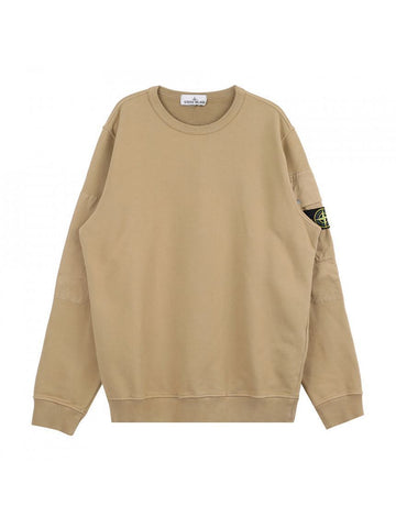 Stone Island Brushed Cotton Fleece Crewneck Sweatshirt 811563920 V0094 151103931