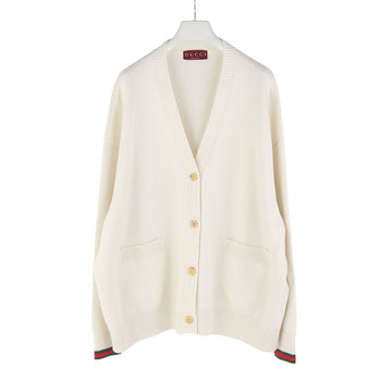 GUCCI 830815 Webbeschnitt Woll-Cashmere-Cardigan M 37390-1 157408657