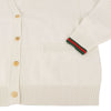 Gucci Web Trim Wool Cashmere Cardigan M 37390-1 157408657 [P]