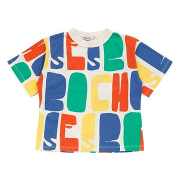 BOBO CHOSES マルチロゴオールオーバTシャツ 157342617 [P]