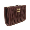 MIU MIU Kleine Matelassé Brieftasche aus Nappaleder 157408784 [P]