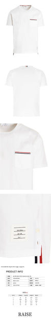 Thom Browne Three Stripe Pocket Round Tee 48463481 [P]