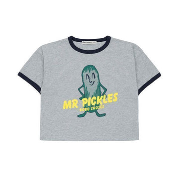 BOBO CHOSES ヘザーグレー ミスター ピクルス Tシャツ B126AC018 041 155923896