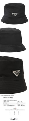 PRADA Dreieckslogo Bucket Hat Schwarz 2HC137 2DMI F0002 46155678 [P]