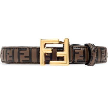 FENDI FF Gürtel in Gold mit Logo Braun 8C0648 AQ1J F1N1Y 59864292
