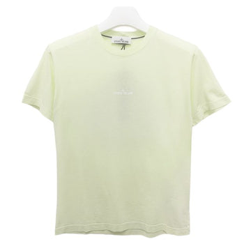 Stone Island Embroidered Back Logo Print Short Sleeve T-Shirt Light Green 123473342